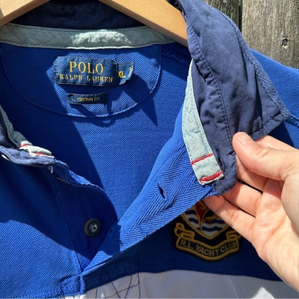 Polo Ralph Lauren WatchHill3 R.L. Yacht Club Series Crested Rugby Shirt (XL) - Picture 9 of 13